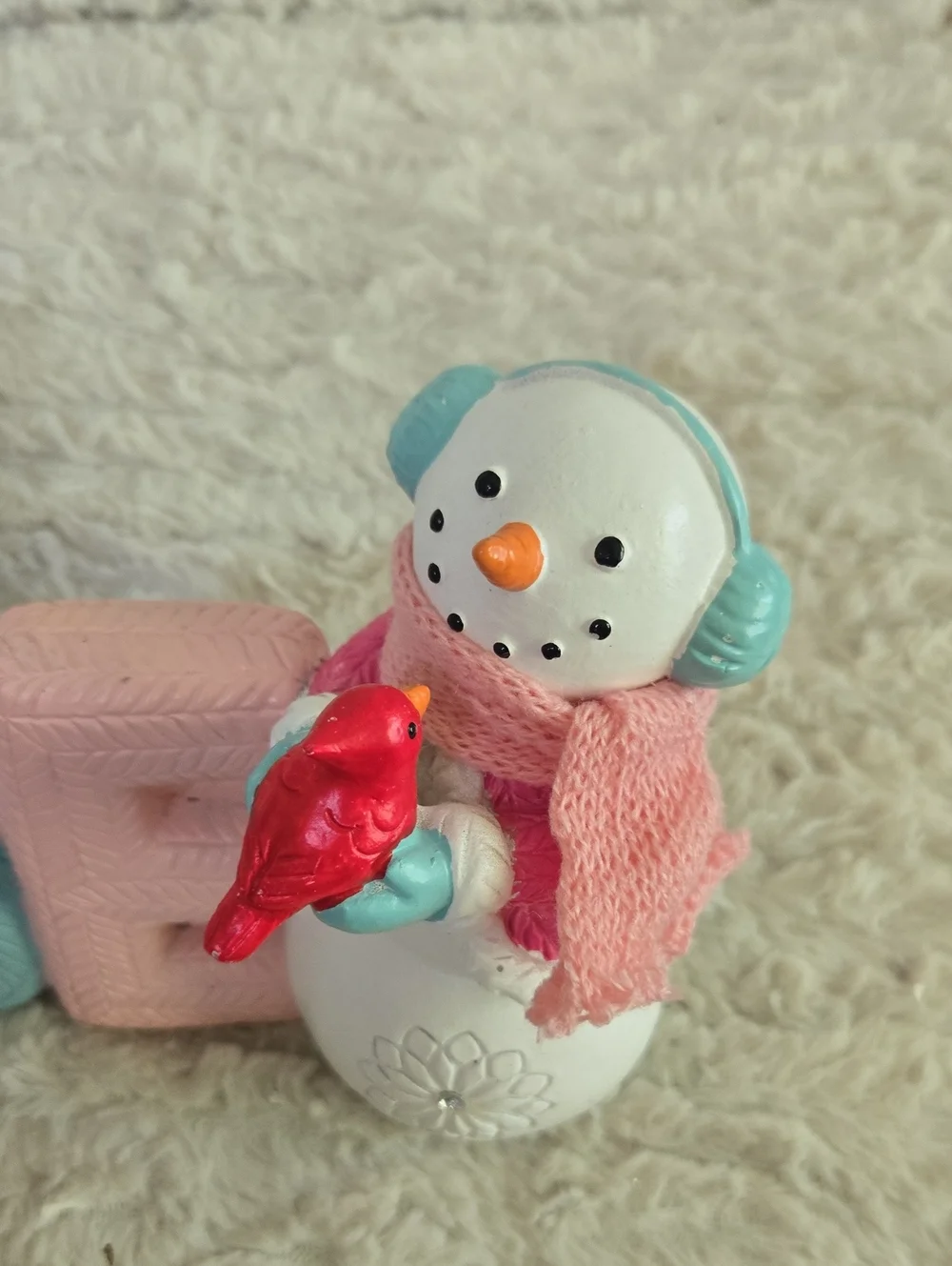 PEACE Pastel Block Decor - Pink, Light Pink & Teal